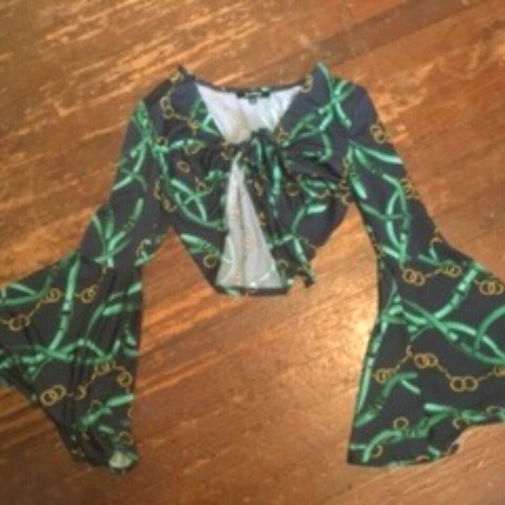 Tie in front crop top